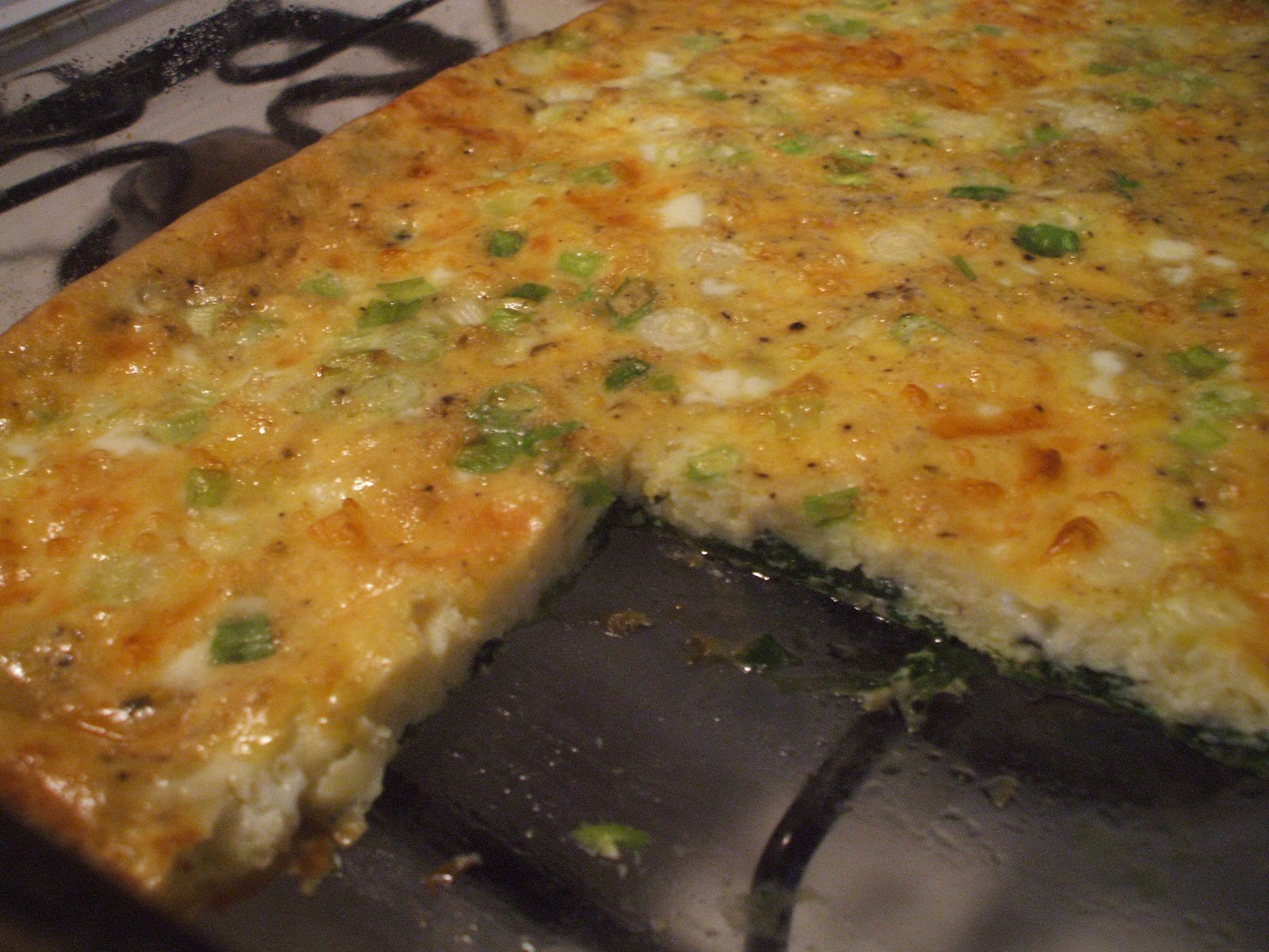 Gray Cardigan Spinach & Mozzarella Egg Bake