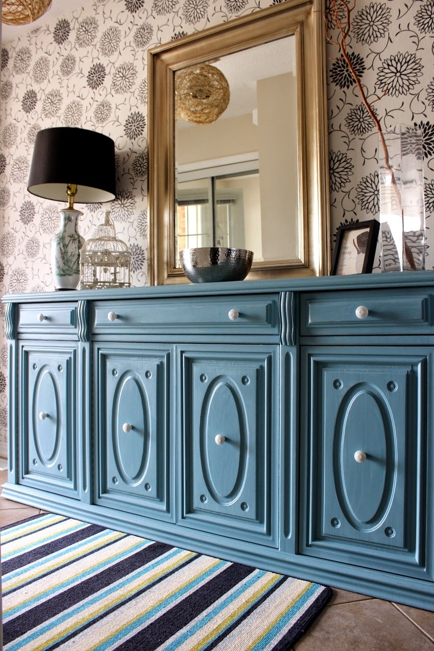 Re Tiqued By Rae Bond Duck Egg Blue Dresser Buffet