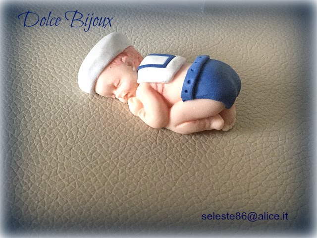 Un Dolce Bijoux: Bomboniera o cake topper battesimo nascita e primo  compleanno bimbo che dorme marinaretto realizzato a mano