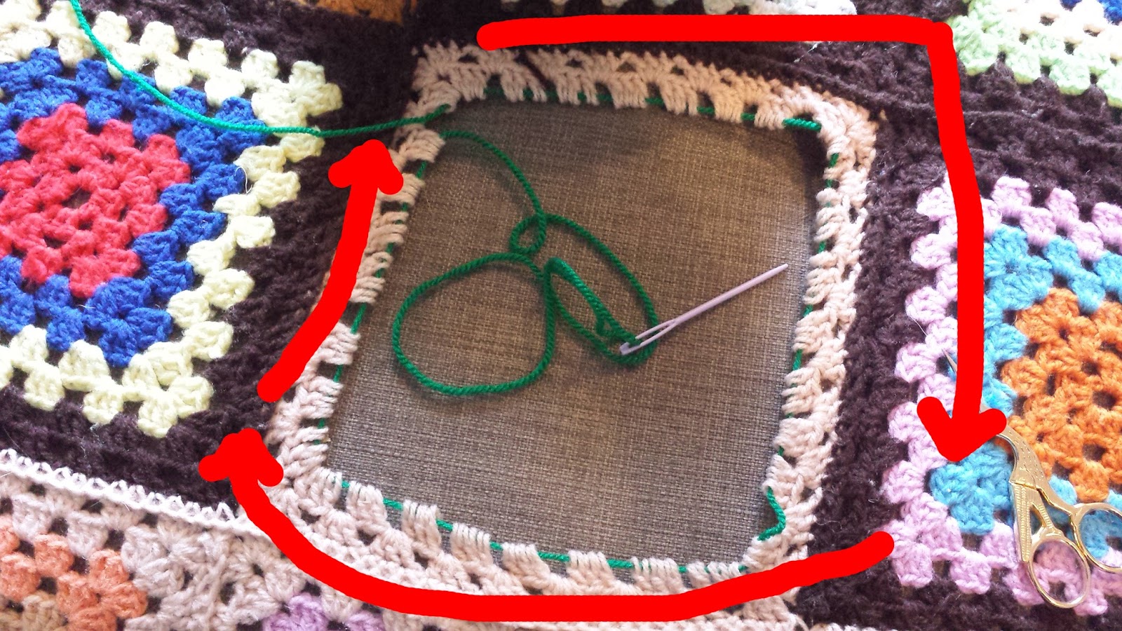 Vintage Crochet Granny Square Repair Tutorial Hooked by Robin