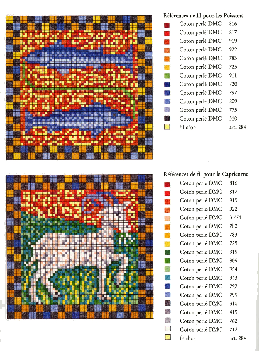 Grande raccolta di Schemi e grafici per Punto croce free Medieval
