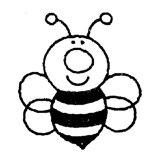 Dibujos para colorear de abeja - Imagui
