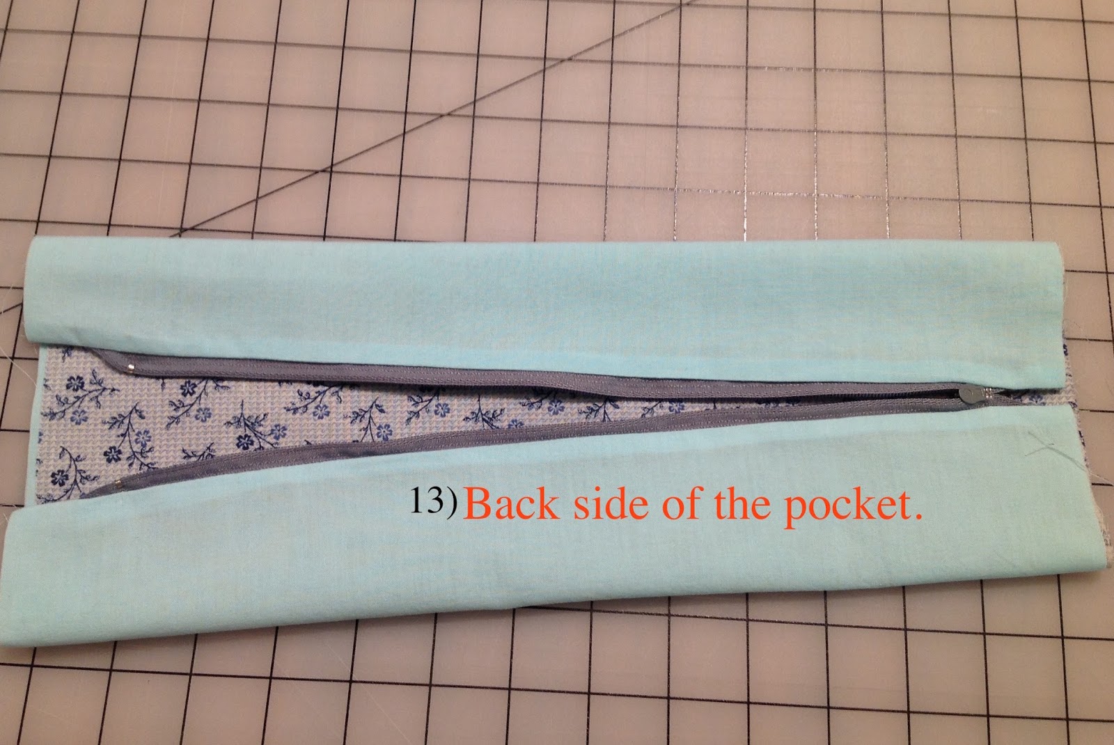 Quiltessa Patchwork palette How to make zippered pocket for the bag