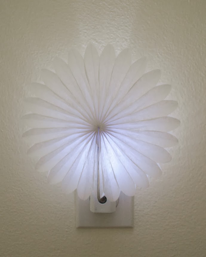 swoon studio Whip Up Wednesday Paper Fan Night Light
