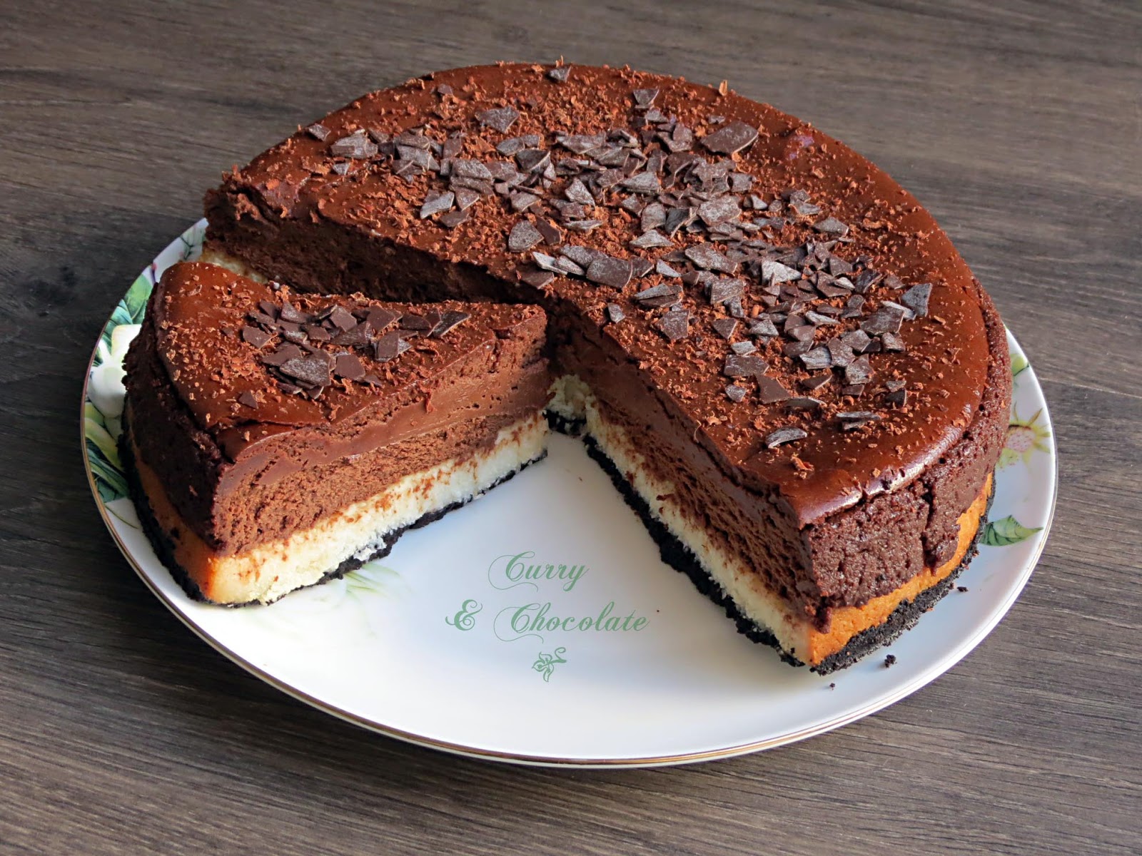 Tarta de queso con chocolate y coco – Coconut and chocolate cheesecake Tarta de queso con chocolate y coco – Coconut and chocolate cheesecake