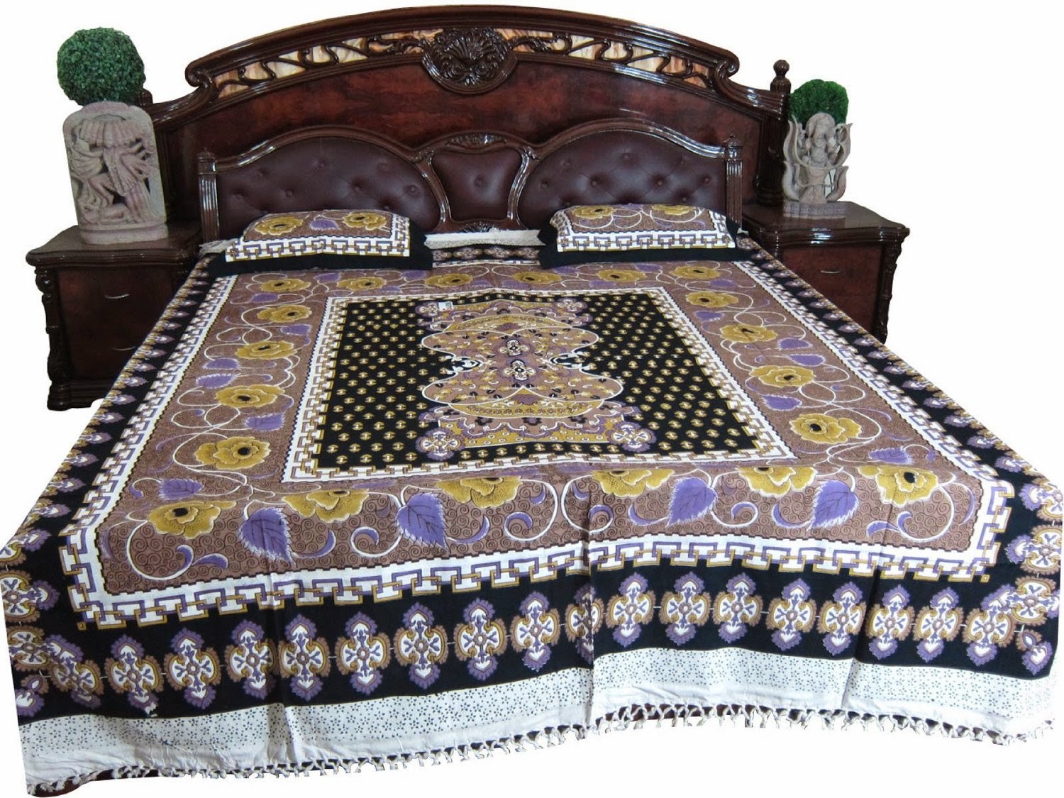 Indian Bedding Bedspread Bedroom Decor Coverlet