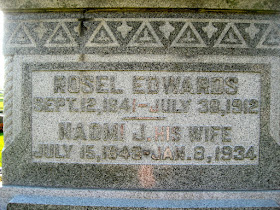 Rosel Edwards 1912 Naomi Jane Edwards 1934 Delaware County Ohio
