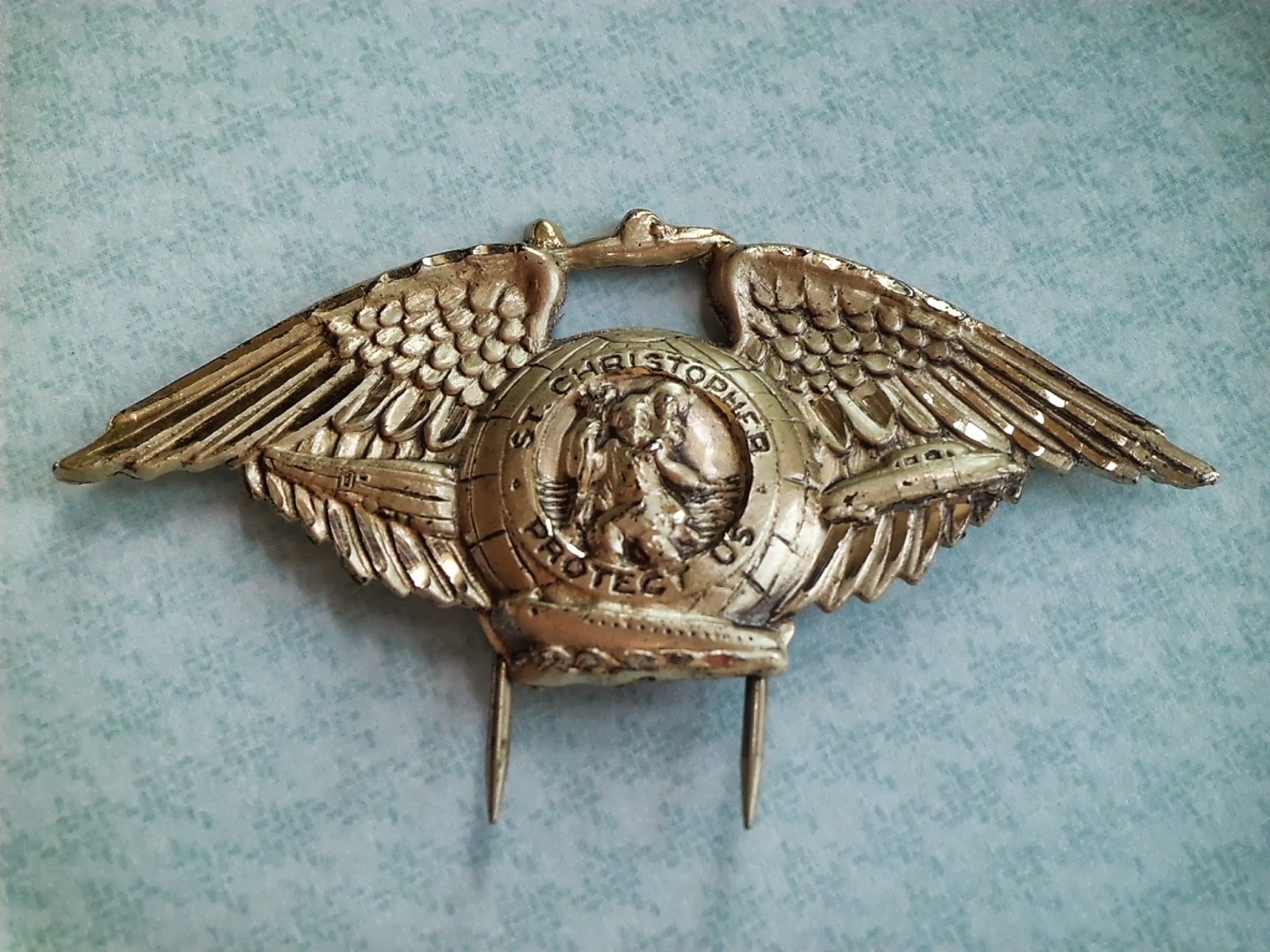 Vintage Religious Medals RARE Vintage CREED STERLING St Christopher