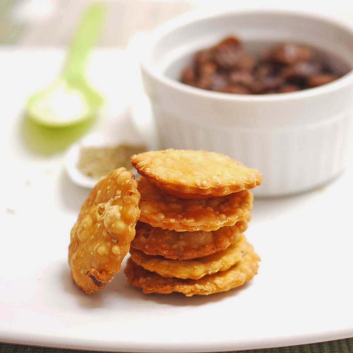 Fried Rosemary Crackers