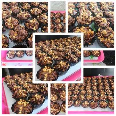 KUEH RAYA 2014 : CORNFLAKES BADAM SALUT COKLAT