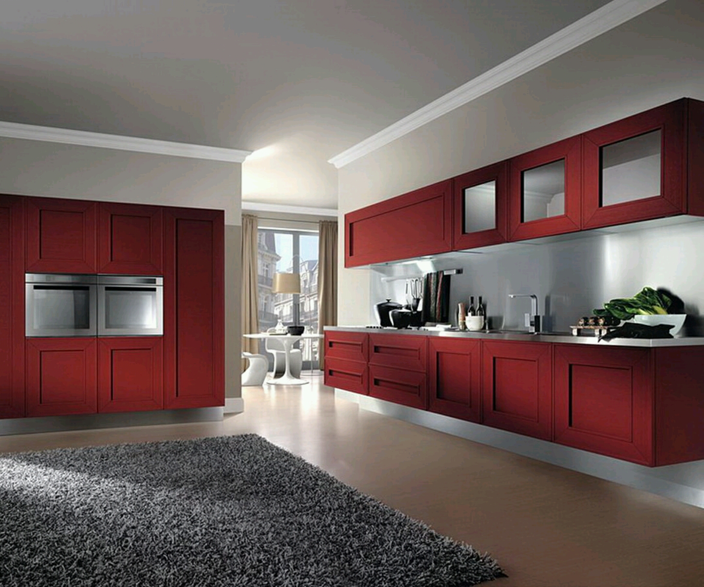 New home designs latest.: Modern kitchen designs ideas.