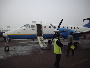 "Guna Airways Plane" at Tribhuvan  International airport.(Sunday 13-11-2011).