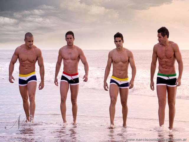 4 modelos argentinos en la playa