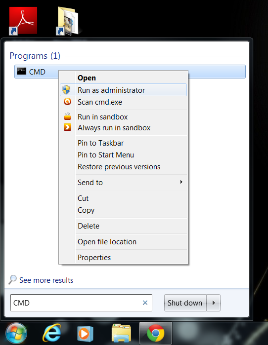 Make Windows 7 Genuine Using Command Prompt mooncric Start+Menu+CMD