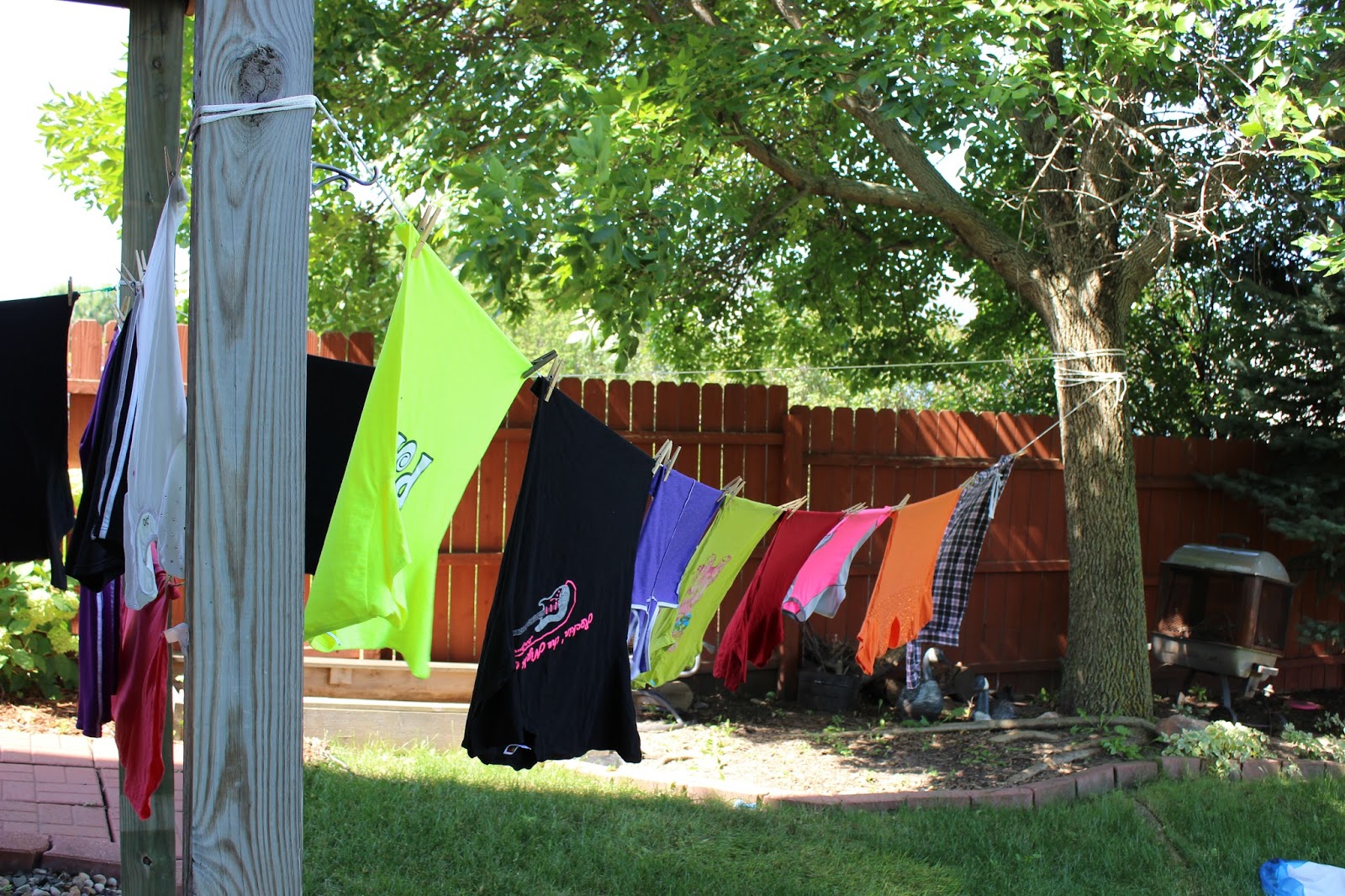 Happy At Home Makeshift Clothes Line