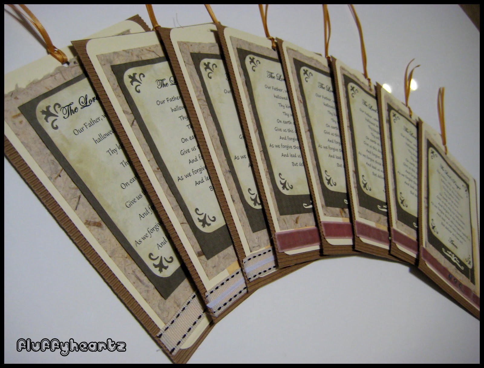 Fluffyheartz ♥ Bookmark with The Lord's Prayer