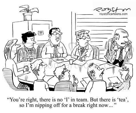 Royston Cartoons: Boardroom cartoon: Teamwork