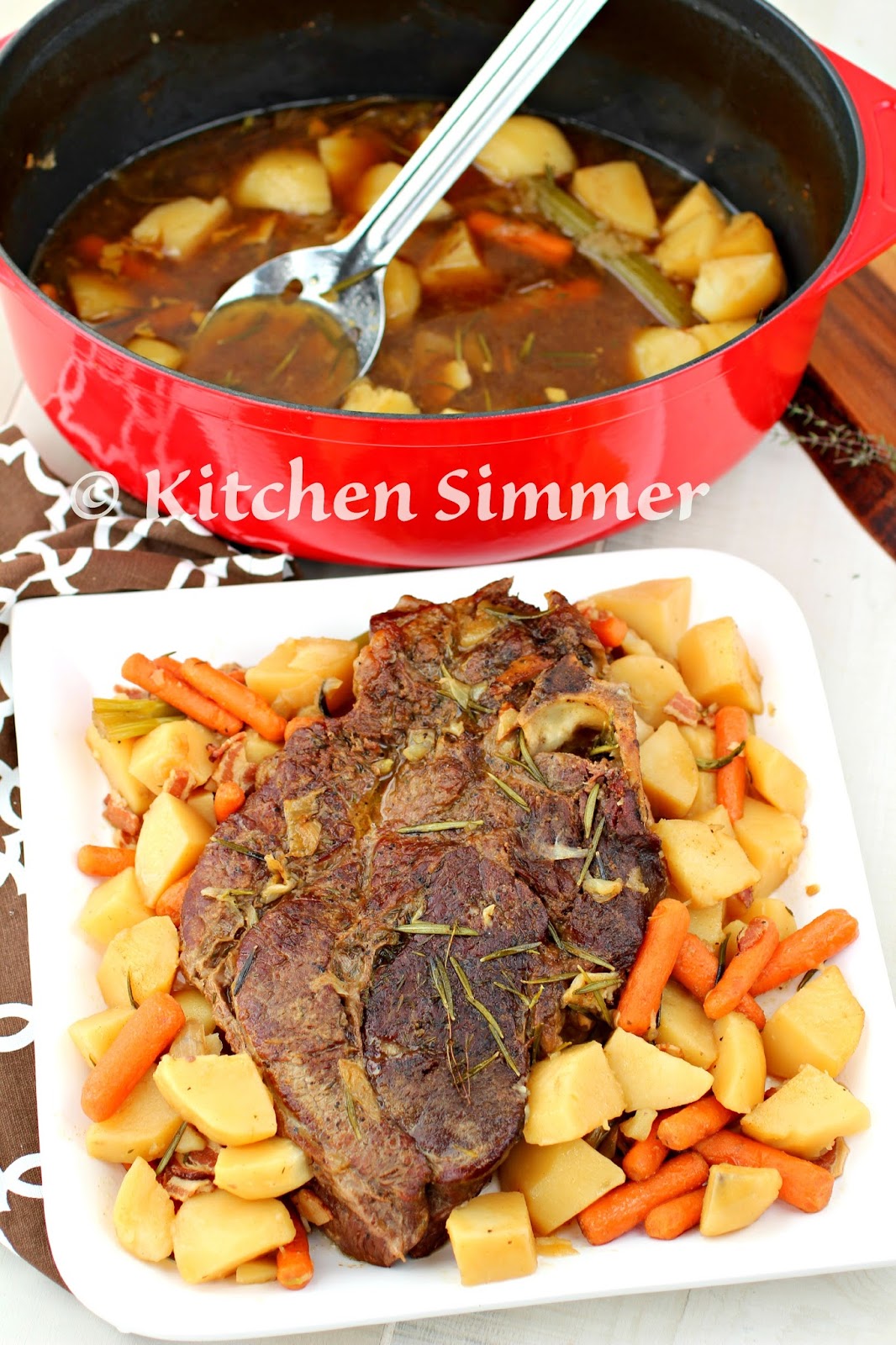 Kitchen Simmer Classic Beef Pot Roast with Potatoes and Carrots