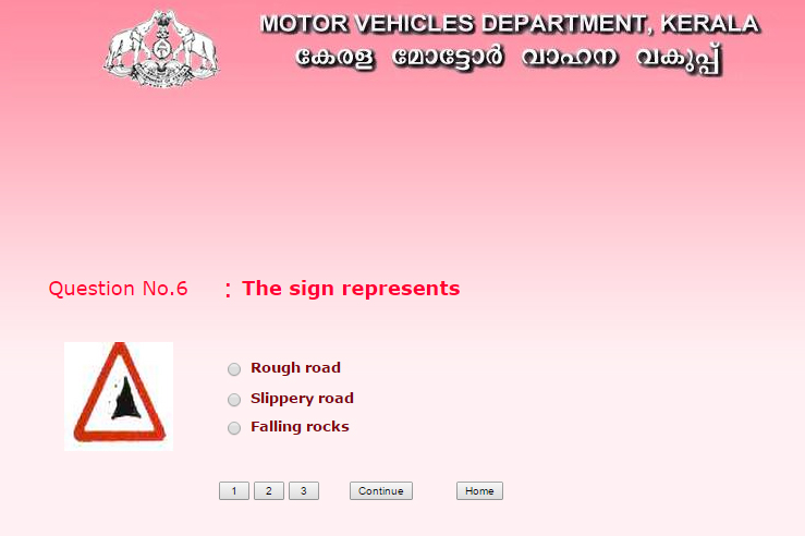 kerala learners test questions pdf