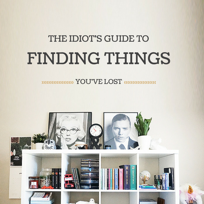 An Idiot's Guide to Finding Things You've Lost Permanent Procrastination