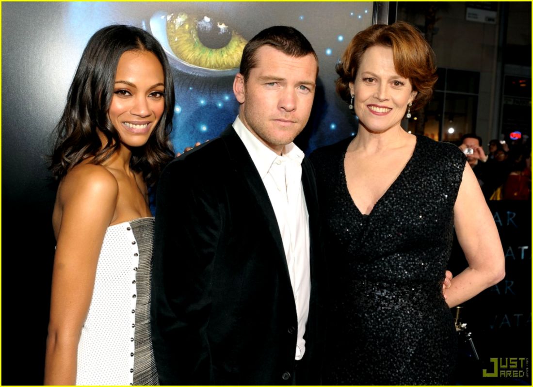 Full Sized Photo of zoe saldana sam worthington avatar premiere la Full Sized Photo of zoe saldana sam worthington avatar premiere la