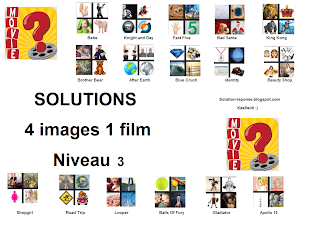 Solution 4 images 1 film niveau 3