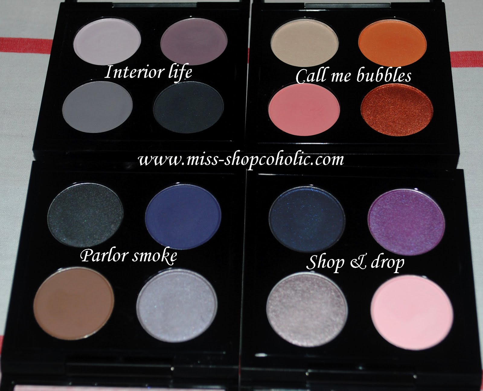 Miss Shopcoholic MAC Limited Edition eyeshadow quads