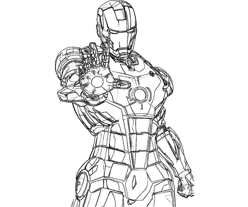 Iron Man Mark Coloring Pages #6 Iron Man Mark Coloring Pages #6