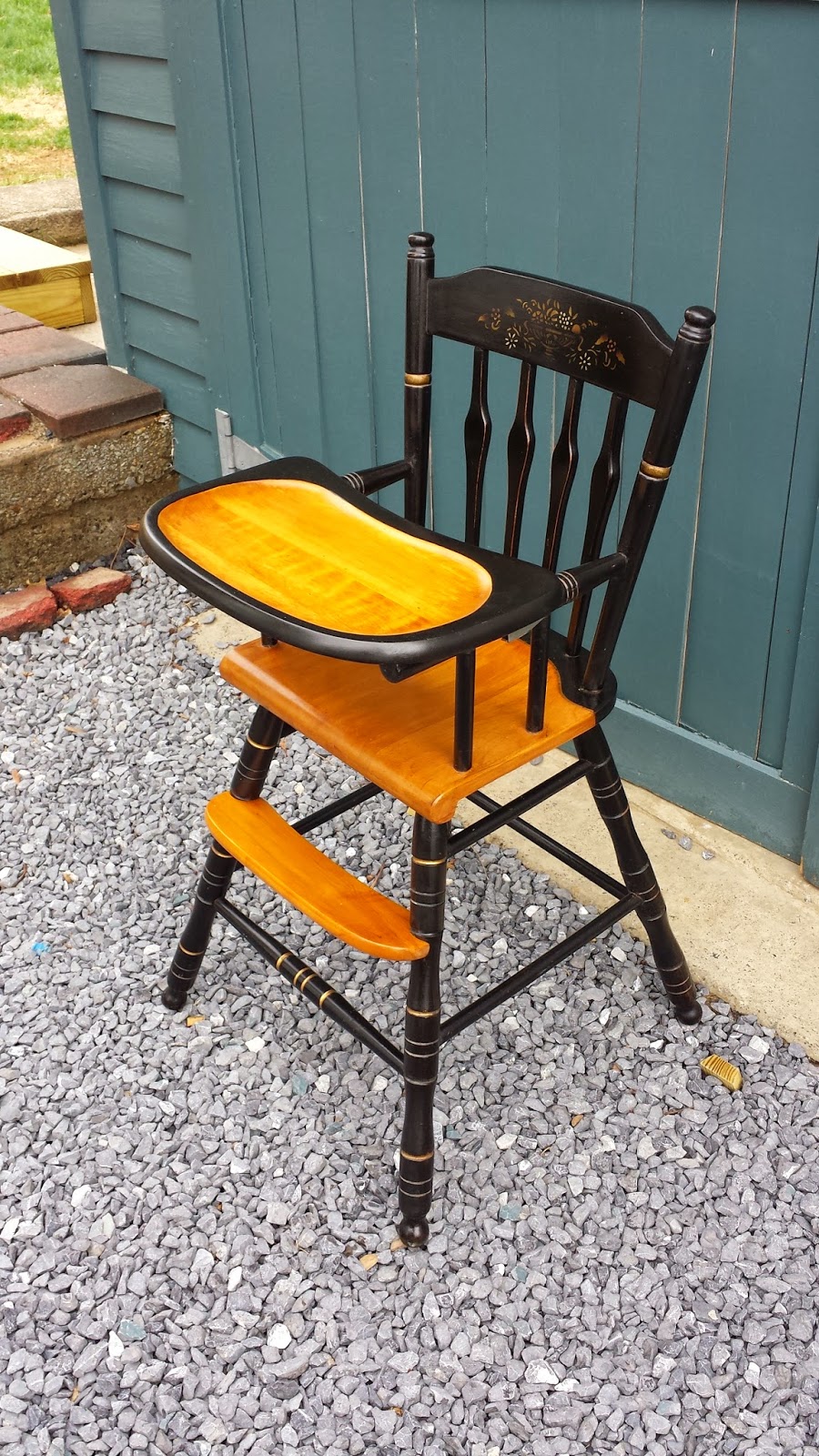 John Mark Power, Antiques Conservator Hitchcock Style High Chair 3 (1970)