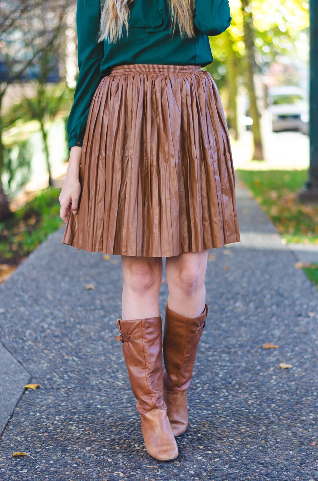 How to Wear a Leather Midi Skirt to Work Stylishly Vancouver Beauty and Style Blog