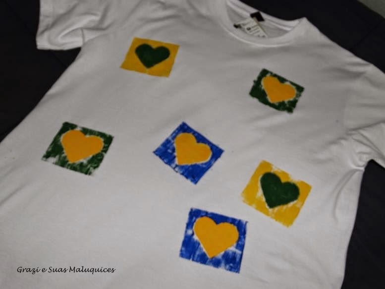 Faça Você Mesmo (DIY): Camiseta do Brasil - Copa 2014