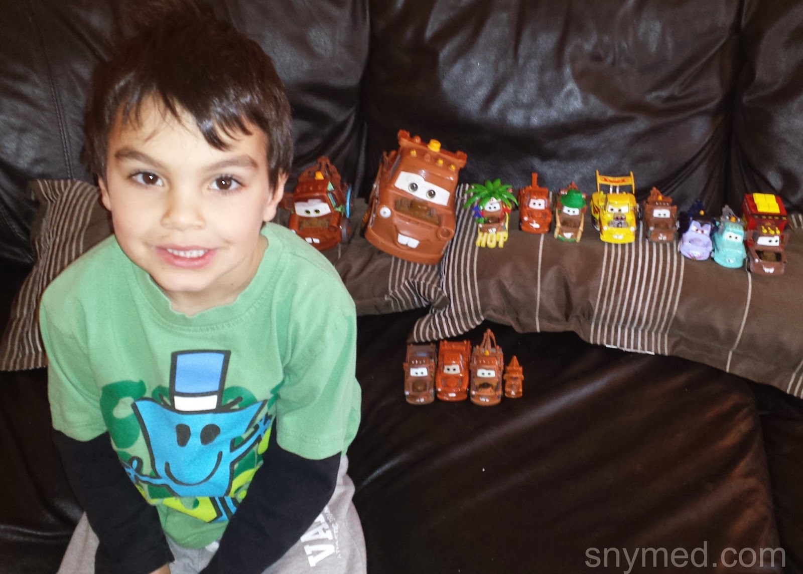 (VIDEO) My 5Year Old Tow Mater Fan Shows His Toy Mater Collection