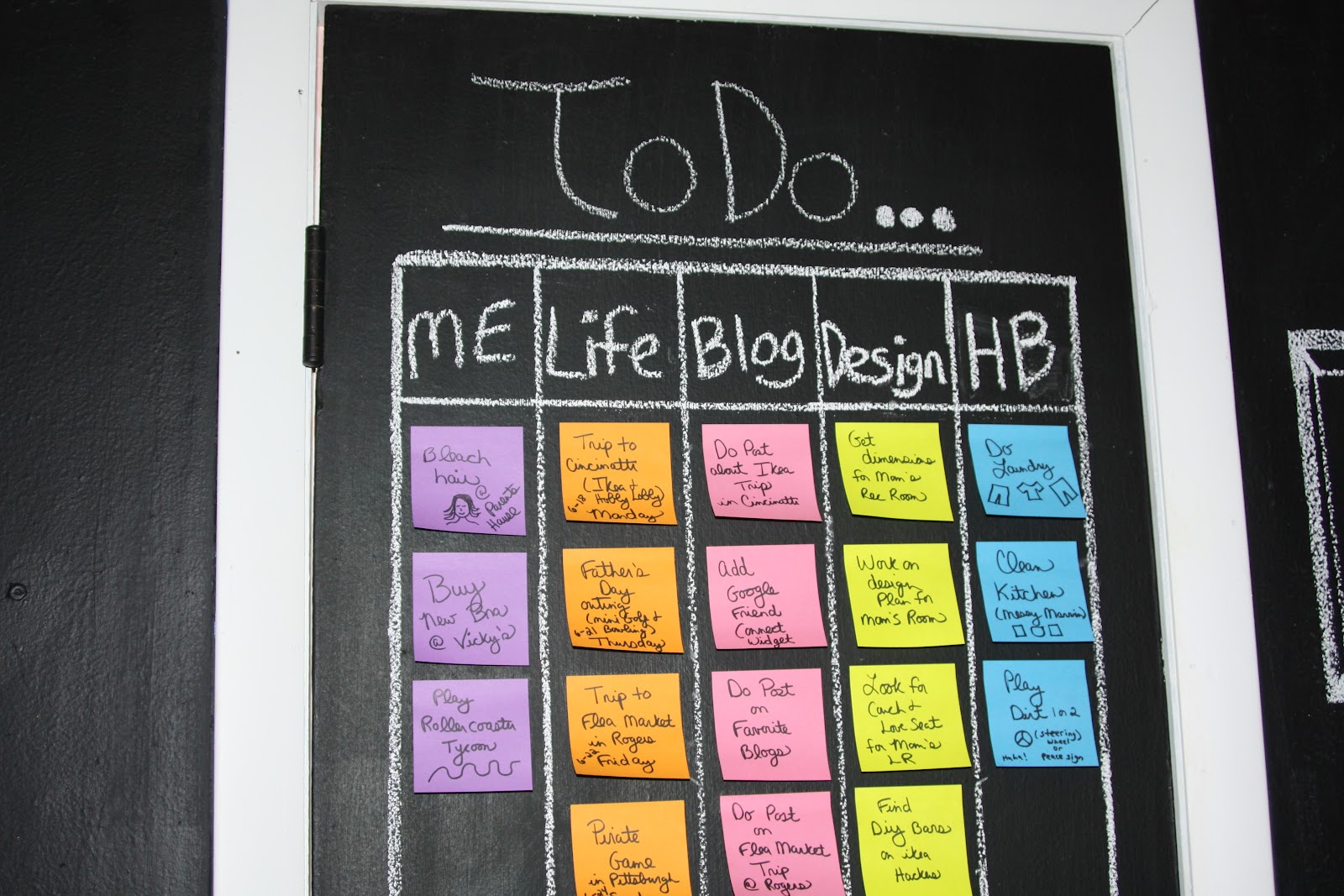 If It's Not Baroque... Chalkboard Sticky Note To Do List