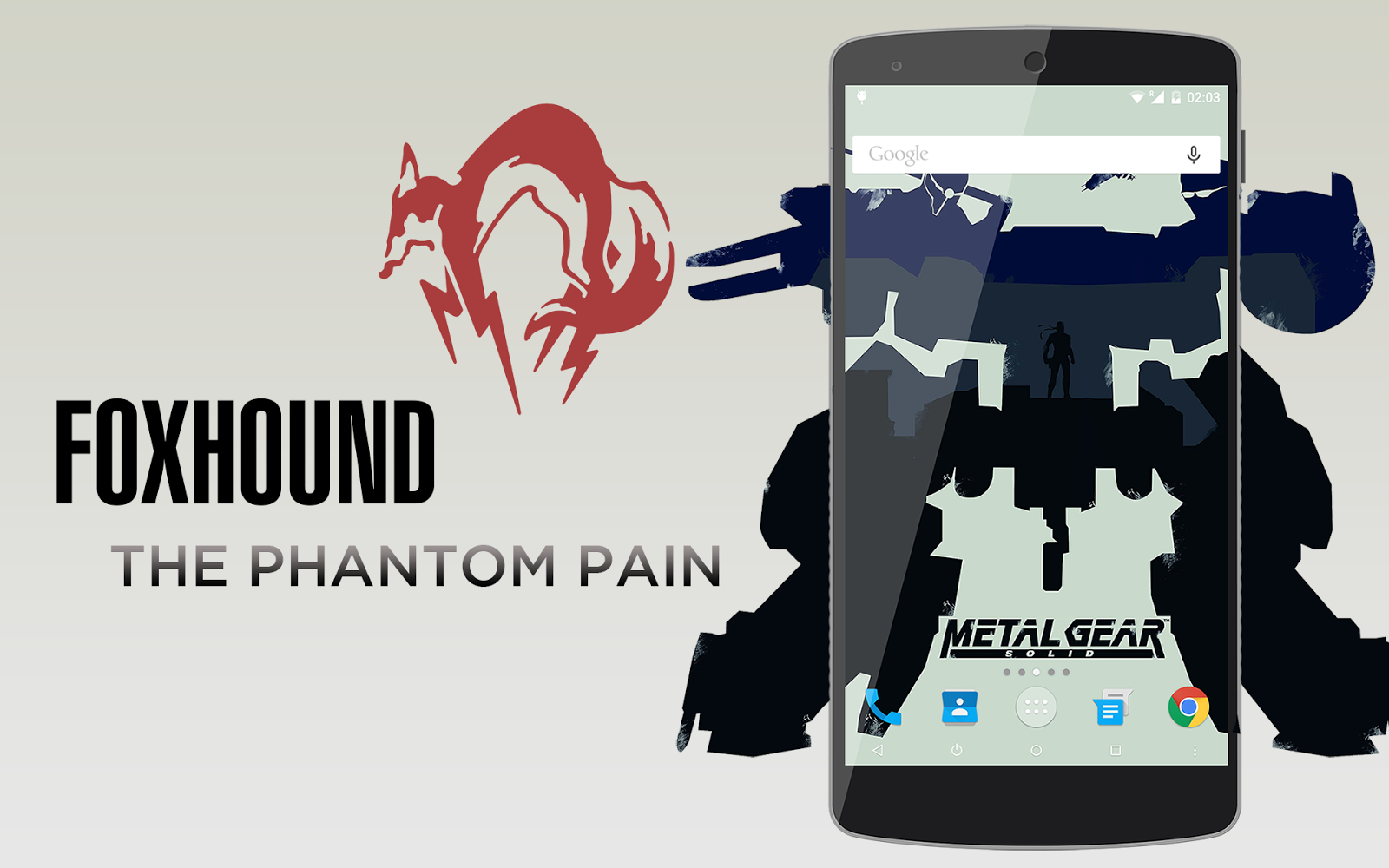 メタルギア好きには堪らないnexus 5向けカスタムrom Foxhound The Phantom Pain