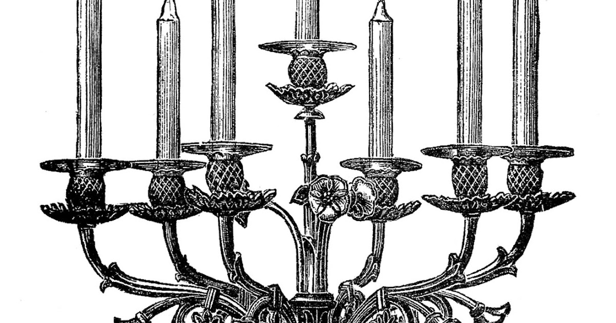 Antique Images Black and White Illustration Religious Clip Art of