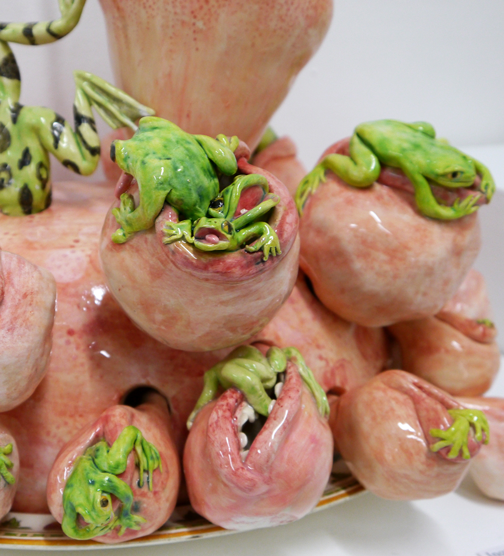 Penelope Matheson Ceramic Art Scottish Blogger, Dundee blogger, what's on in Dundee, Duncan of Jordanstone College of Art and Design, Degree Show 2015, DJCAD Degree Show 2015, art, Scottish art, ceramic art, frogs, ceramic artist dundee