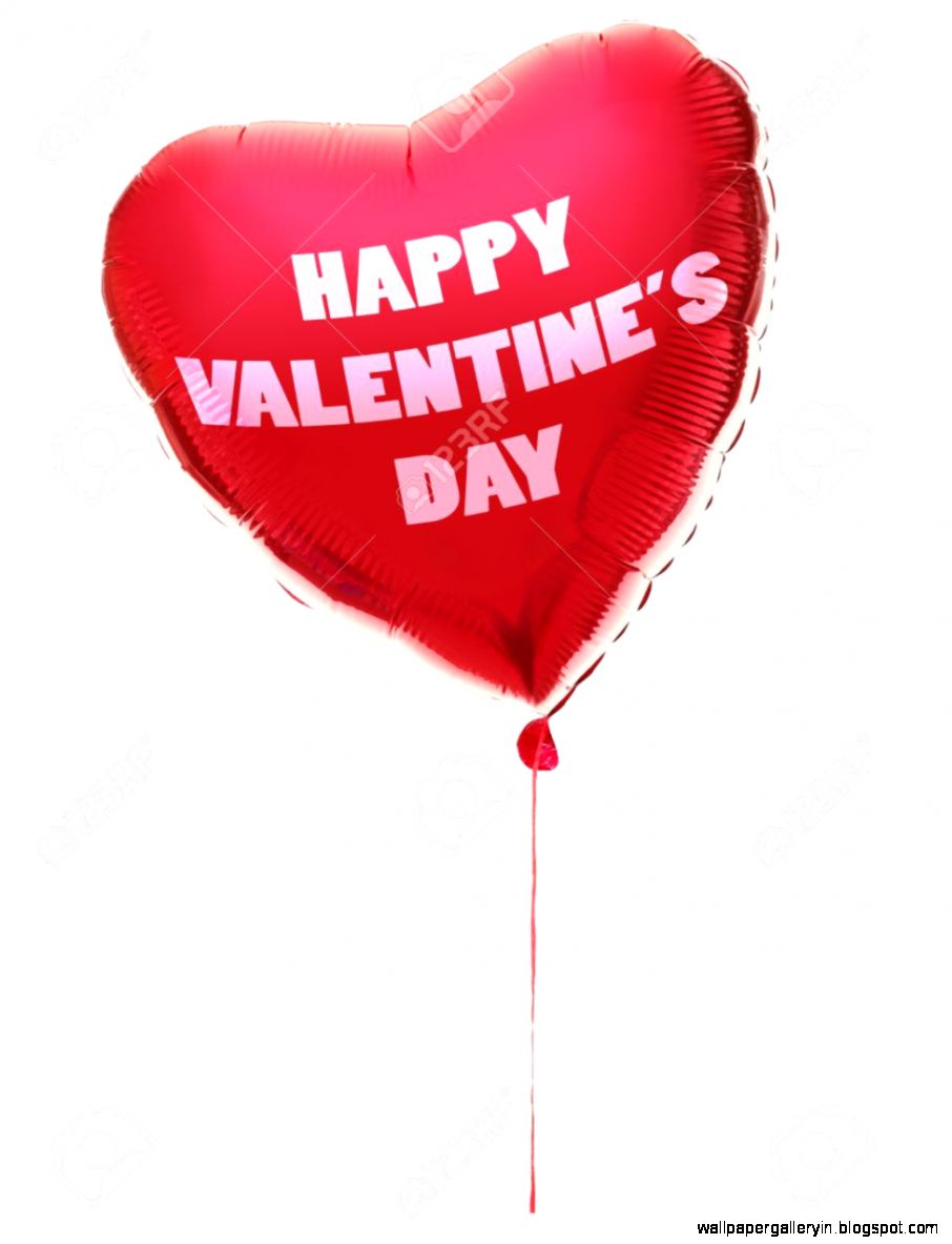 Valentines Day Balloon Heart Shaped With Text Happy Valentines