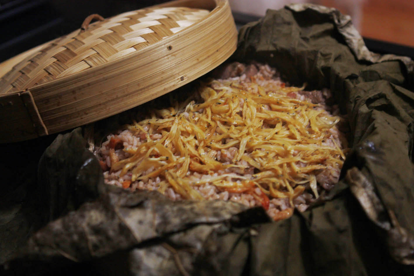 sUgArcrUnch Bamboo Steamer Rice