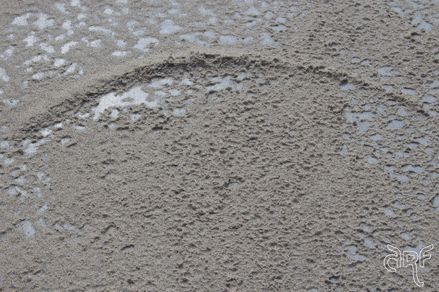 semi-circle in sand