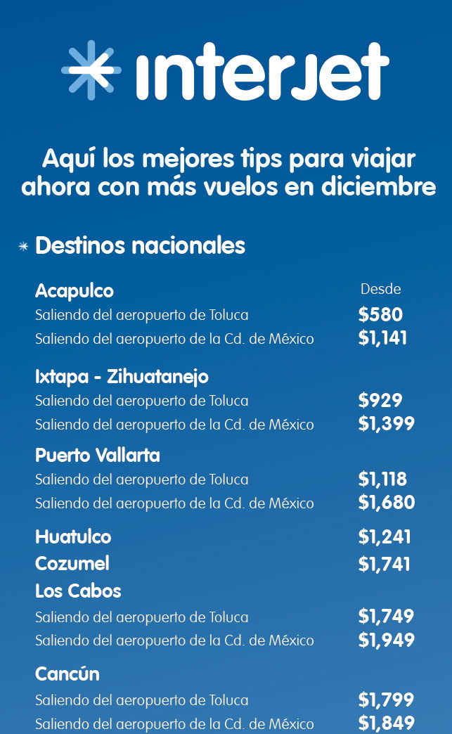 ¿Cuánto cuesta un boleto de avión de la Ciudad de México a Toluca