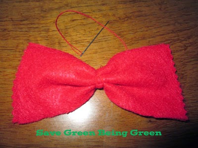 diy felt bow tie