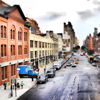 View from the New York City High Line in summer