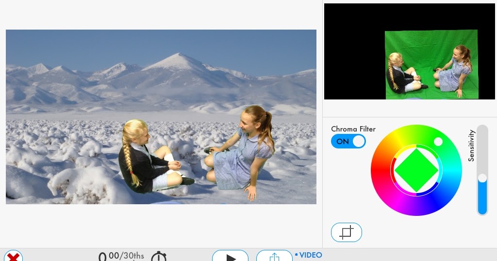 This is how we learn Spanish... Green Screen in our Spanish lessons