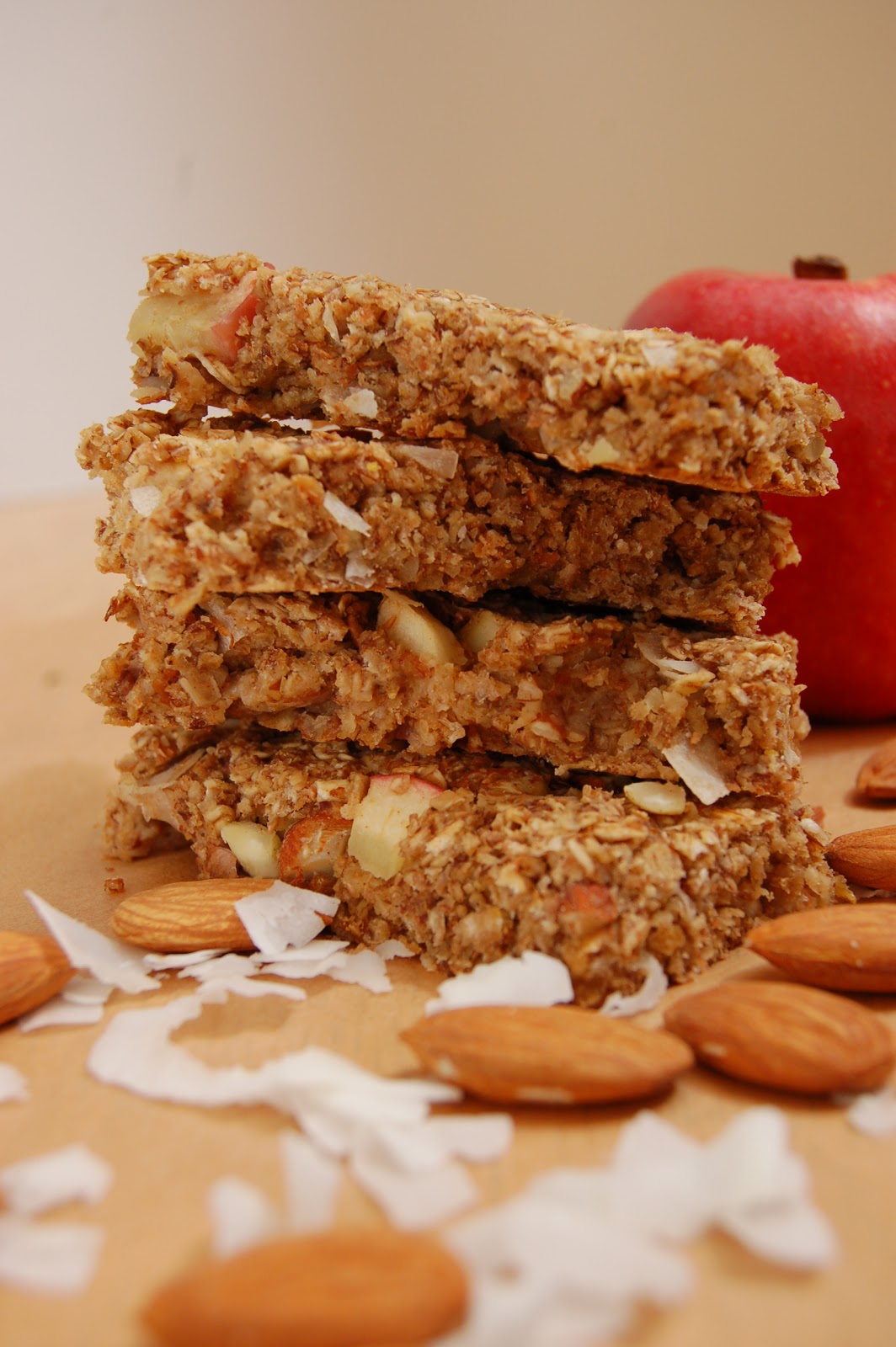 Homemade Apple Almond Granola Bars A Kitchen Addiction