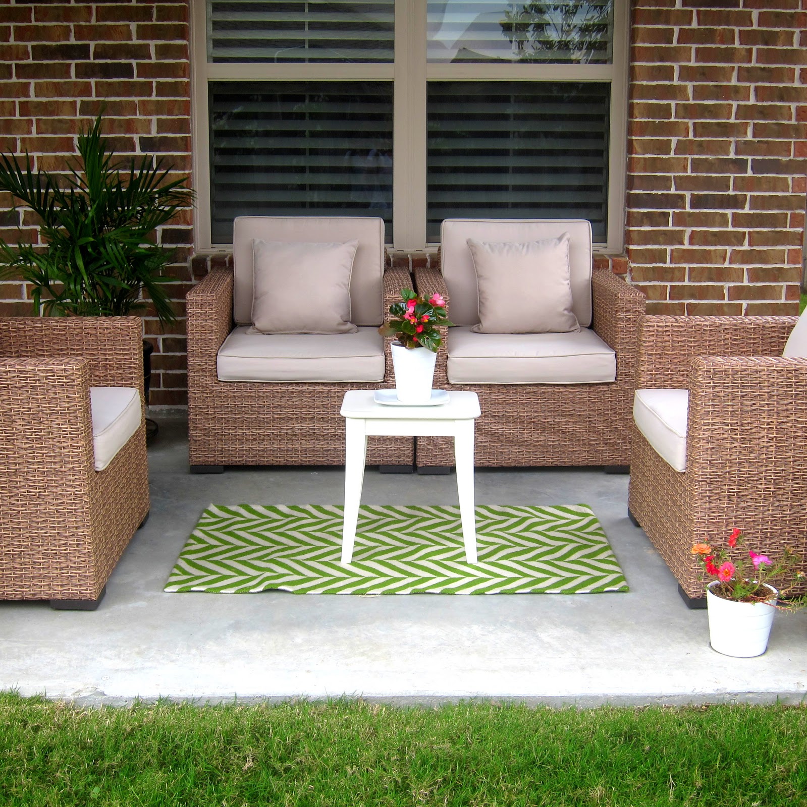 This Is Happiness Patio Update Outdoor Rug