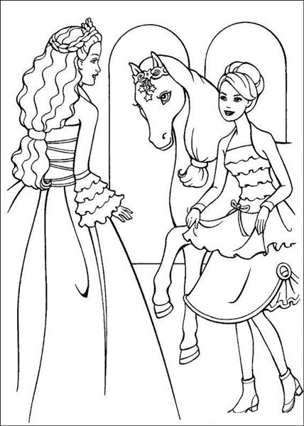 Barbie and The Magic Pegasus Coloring Pages | Learn To Coloring