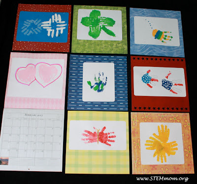 Handprint Calendar: STEMmom.org