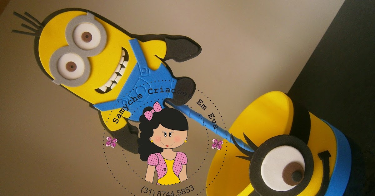 Samyche Criações em Eva: centro de mesa dos minions