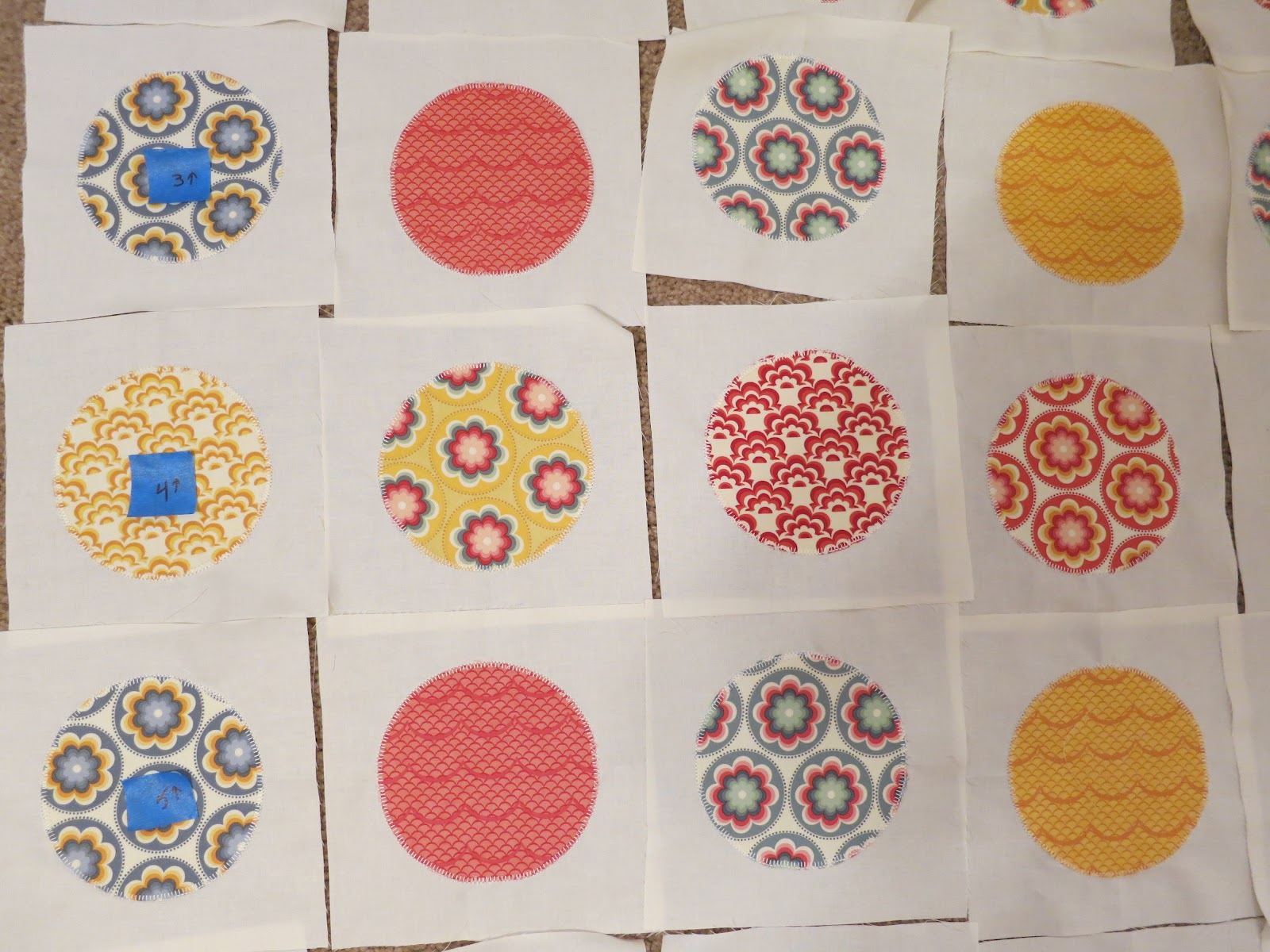 Will It Go Round In Circles? Free Quilt Pattern and Tutorial Part 2 Quilt Top Continued