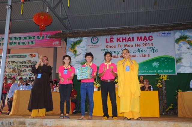 Bế mạc,khóa tu,mùa hè, chùa Hoa Khai, năm 2014